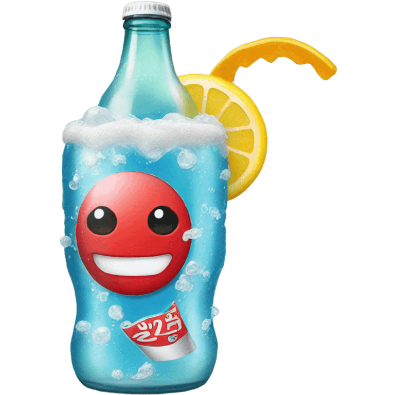 Soda from Nikke on the beach emoji