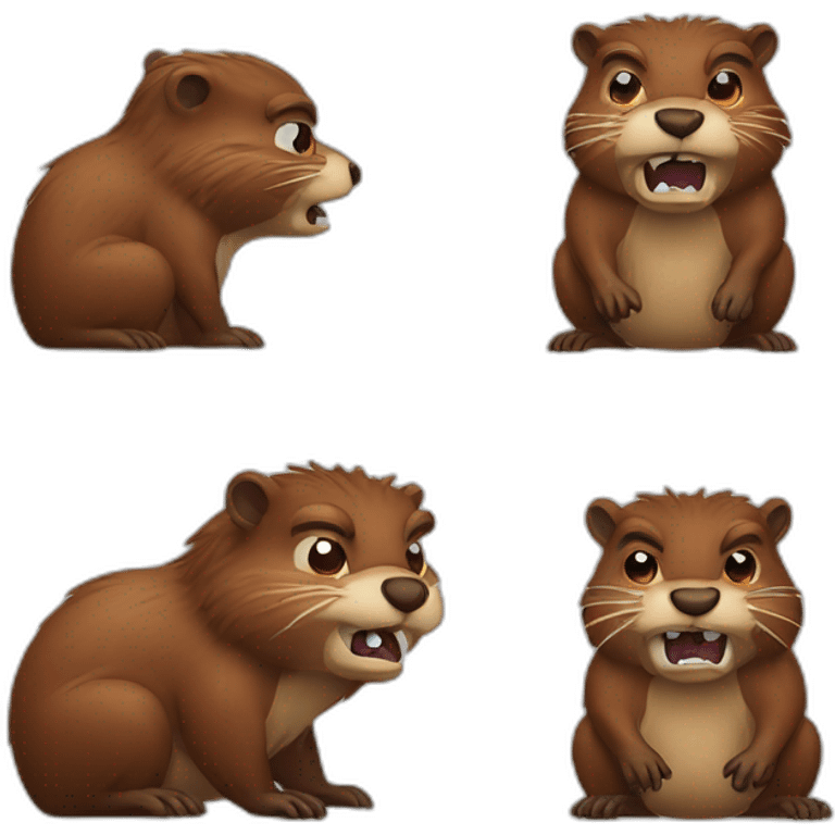 angry beaver emoji