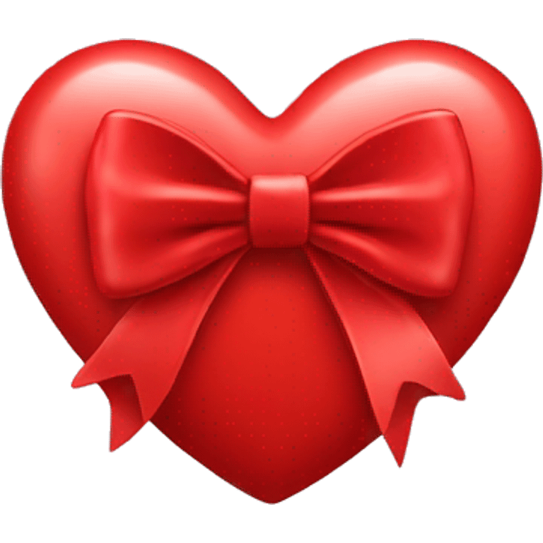 red heart emoji face with a bow  emoji