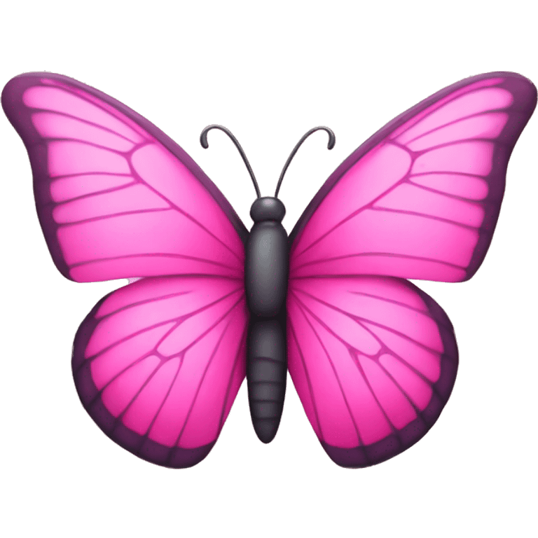 Pink butterfly emoji