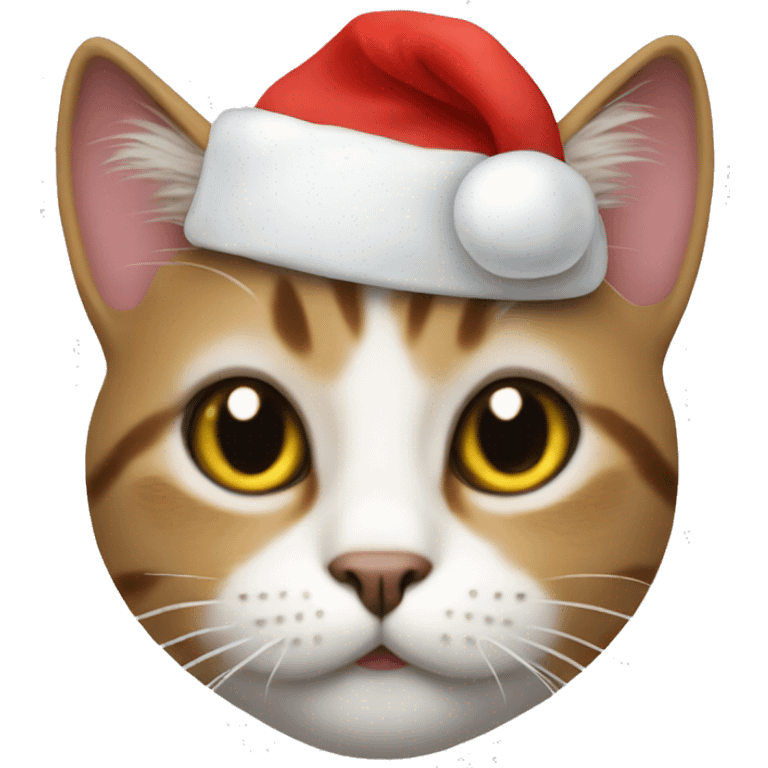 cat with santa hat emoji