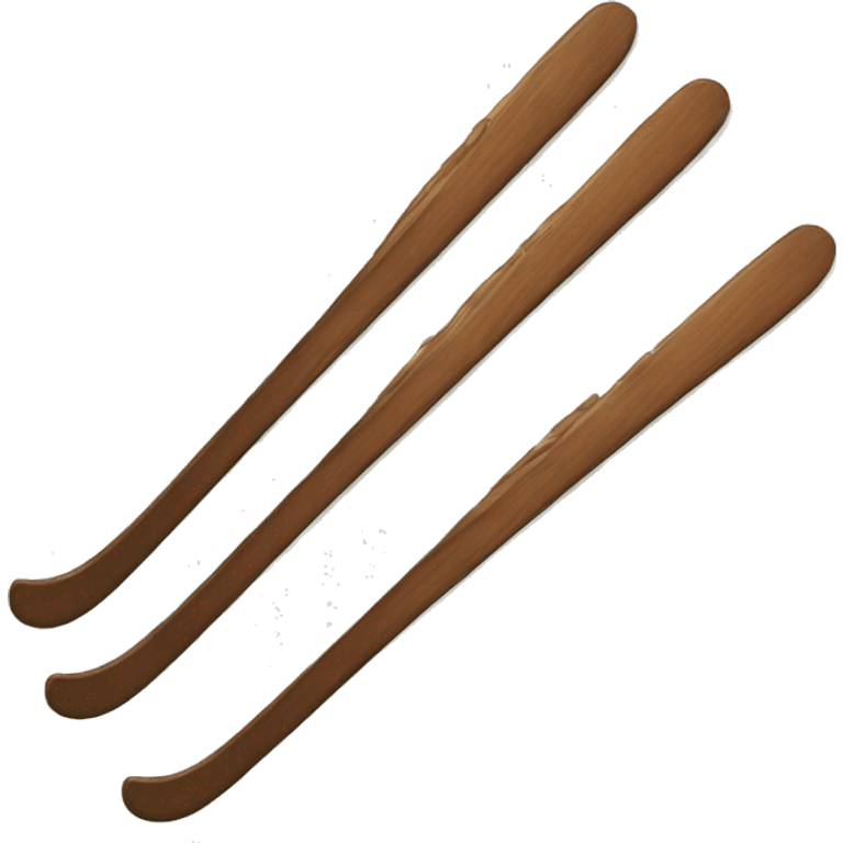 Brown skis emoji