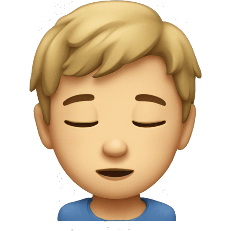 Child with a sleepy face emoji