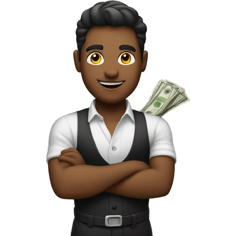 Bartender with money  emoji