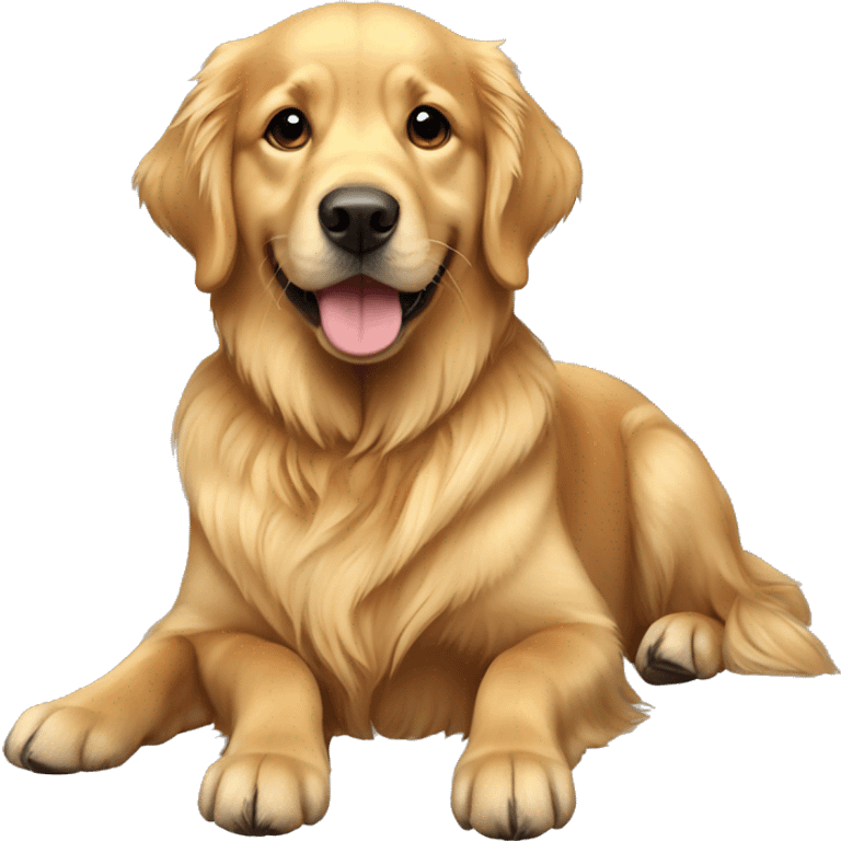 Golden Retriever Golden  emoji