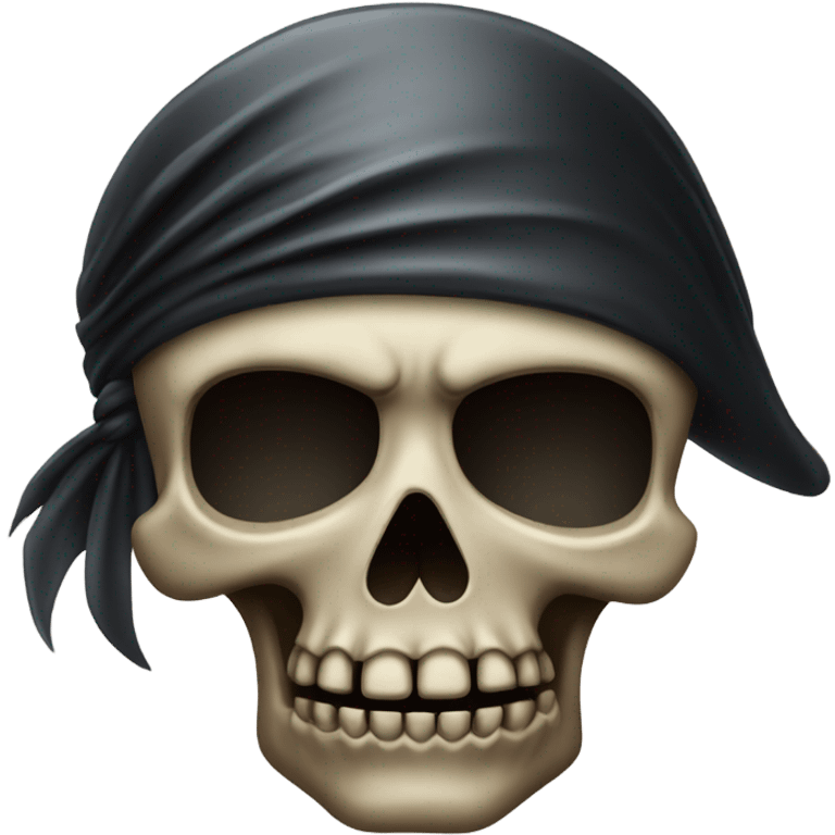 Scary, dark skull that’s a pirate emoji