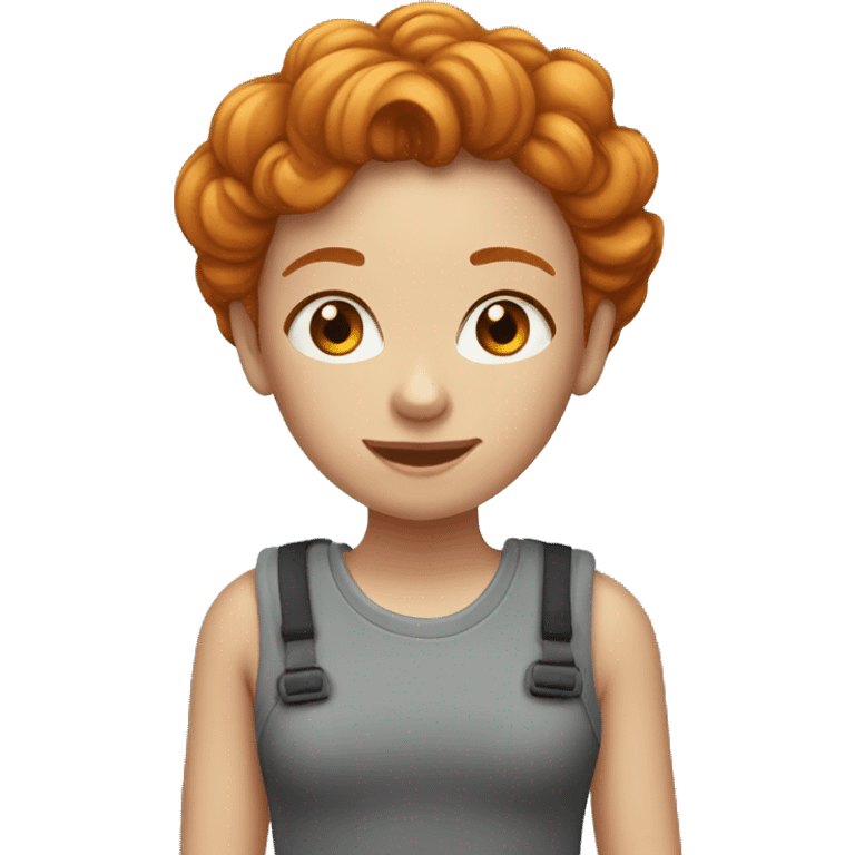 Ginger beautiful girl emoji