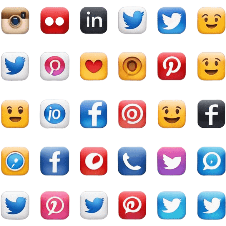  Social Media Icons emoji