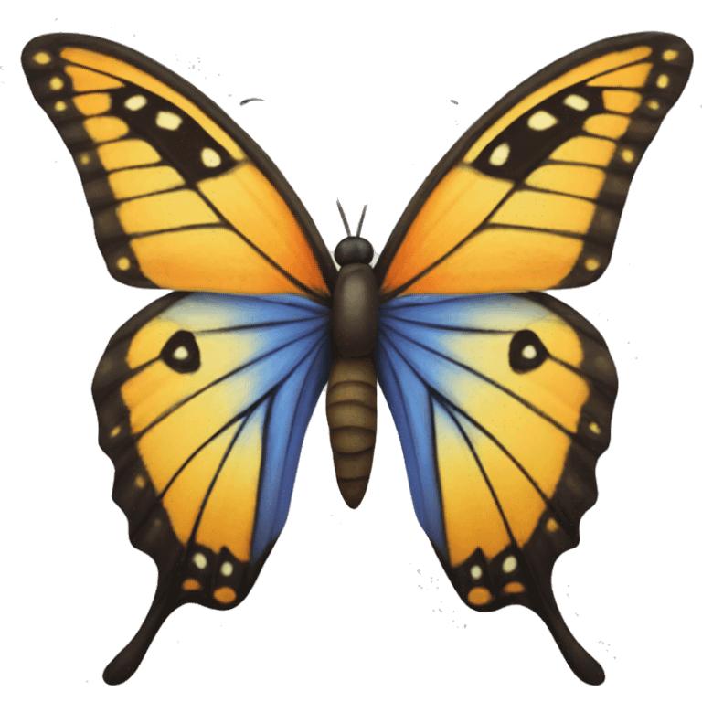 una mariposa monarca  emoji