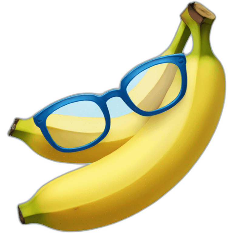 banana-with-blue-glasses emoji