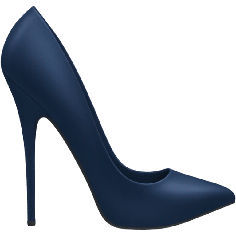 navi blue stiletto shoes emoji