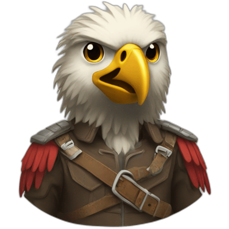 Aigle féroce dangerous emoji