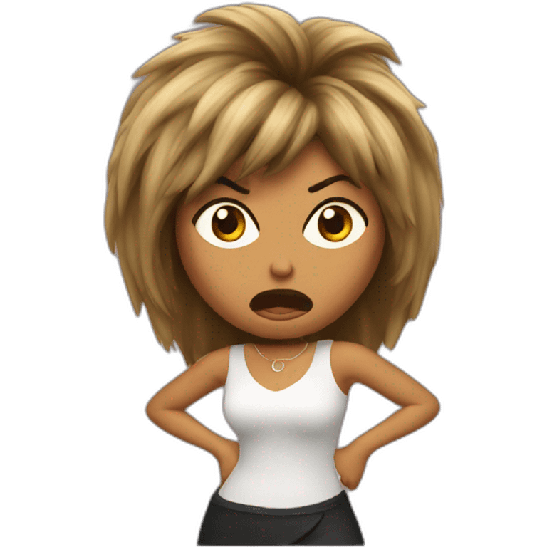 angry tina turner emoji