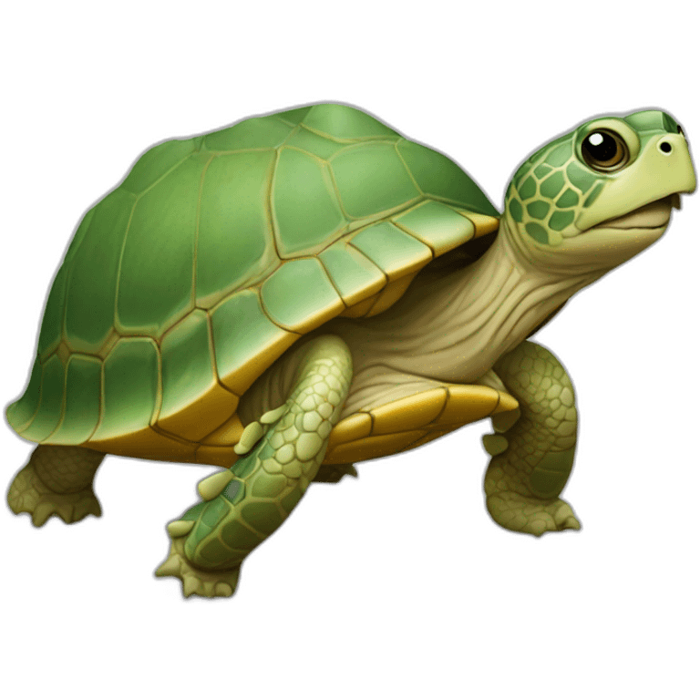 Tortue mange laitue emoji