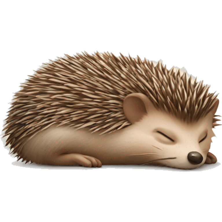 Sleeping hedgehog emoji