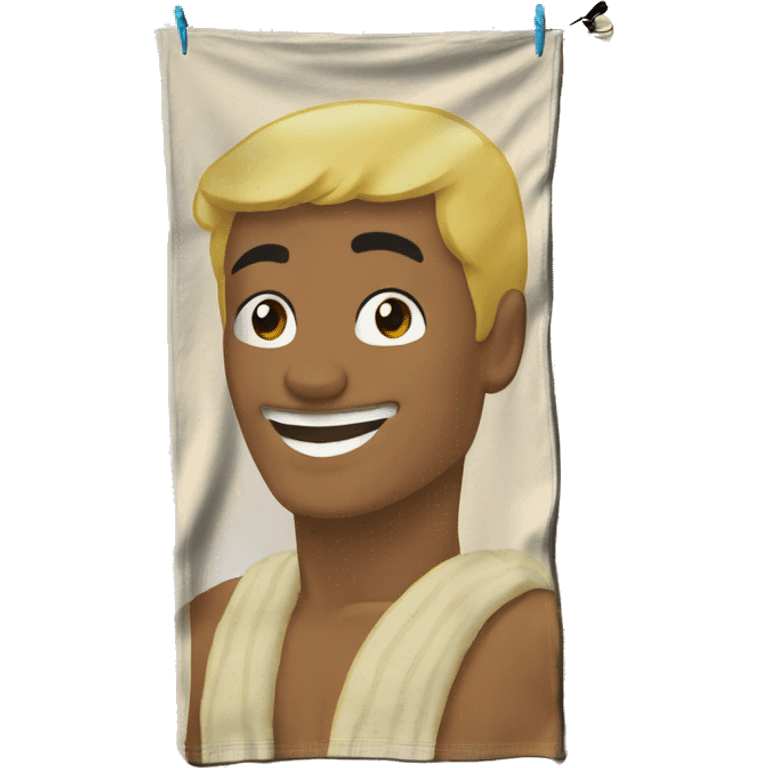 Beige Beach towel emoji