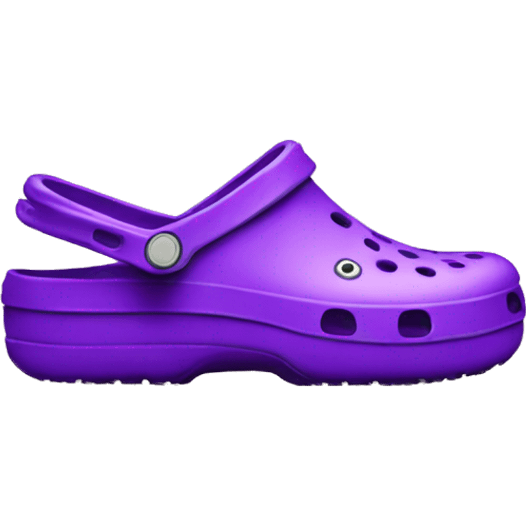 crocs shoe purple emoji