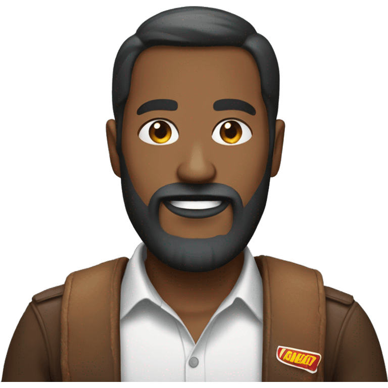 snickers with beard men emoji