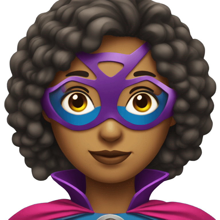 selfie of girl as superhero  emoji