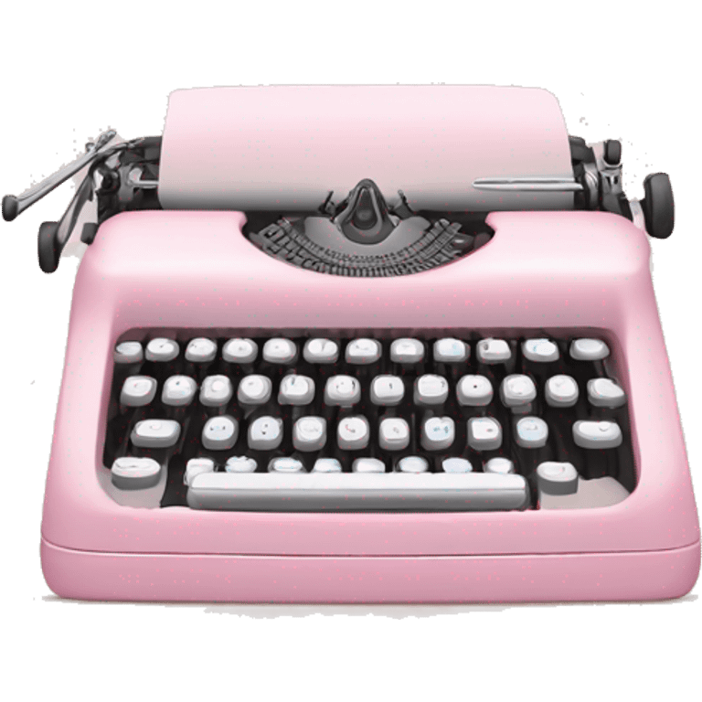 light pink typewriter emoji