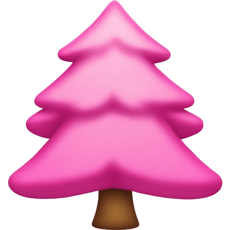 Pink chritmas tree emoji