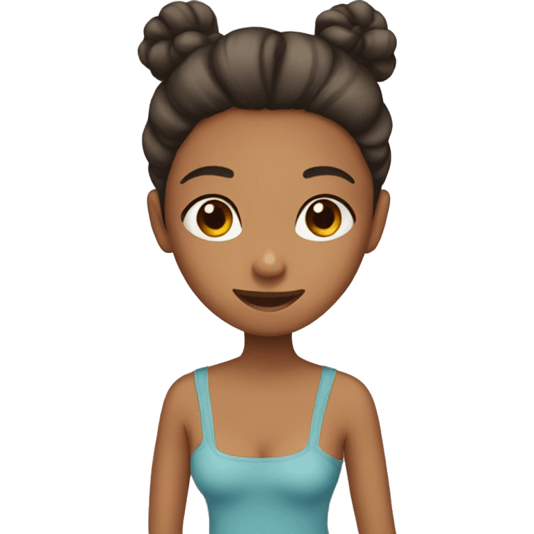 A girl getting ready emoji