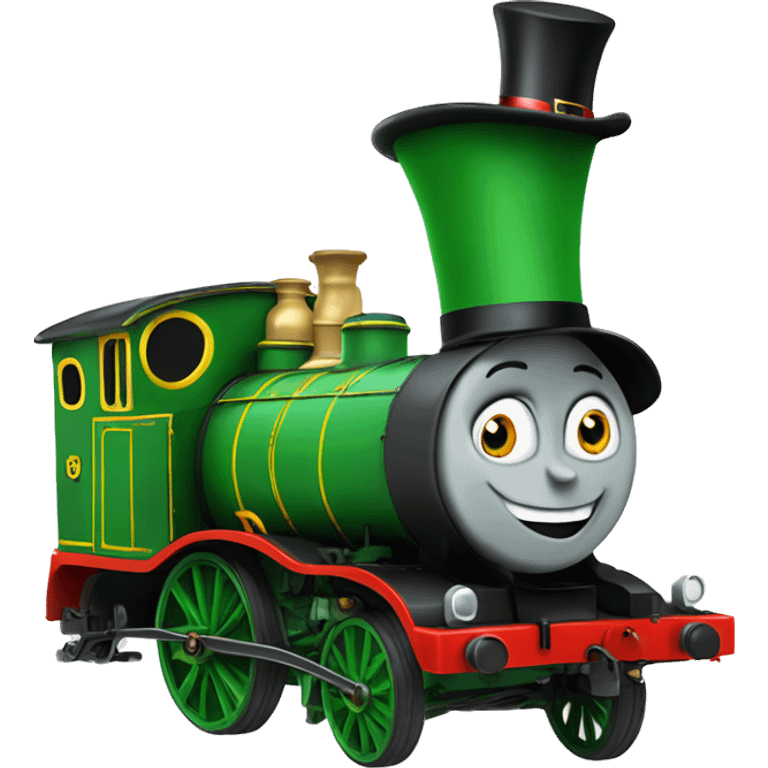 Henry the green engine with a tophat  emoji