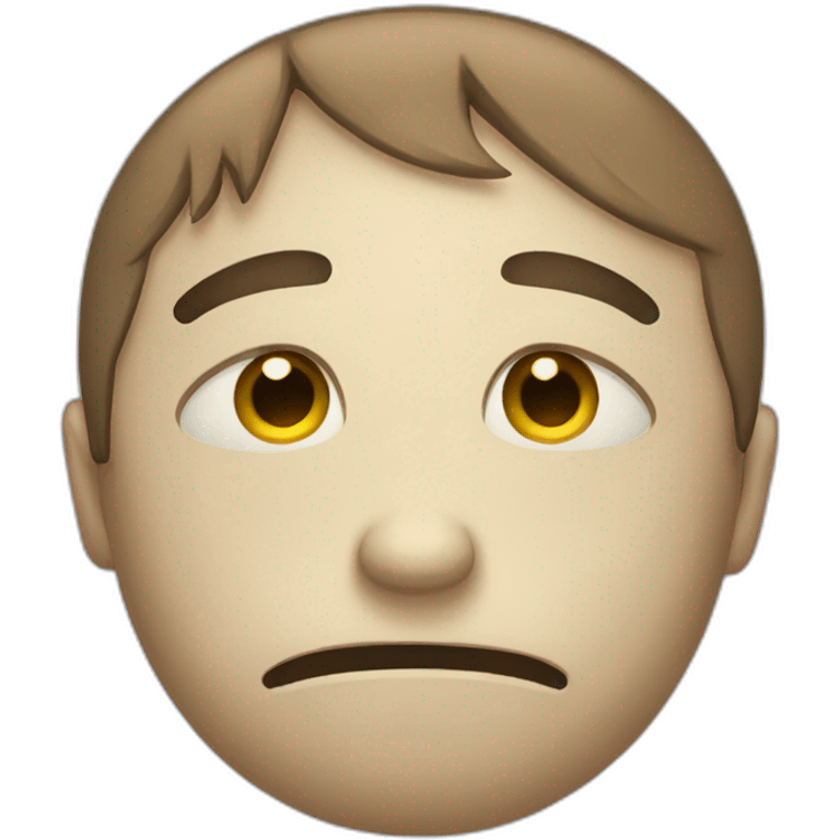 Sad face reading something emoji