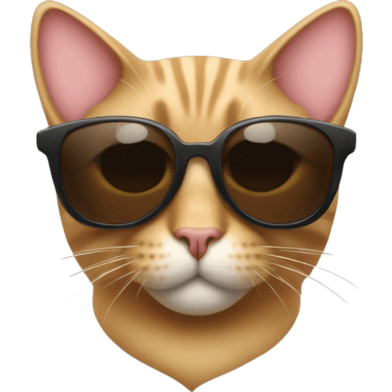 cat with sunglasses as hearts emoji