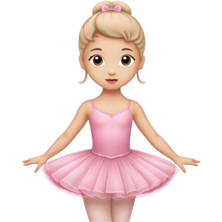 Little ballerina in a pink dress emoji