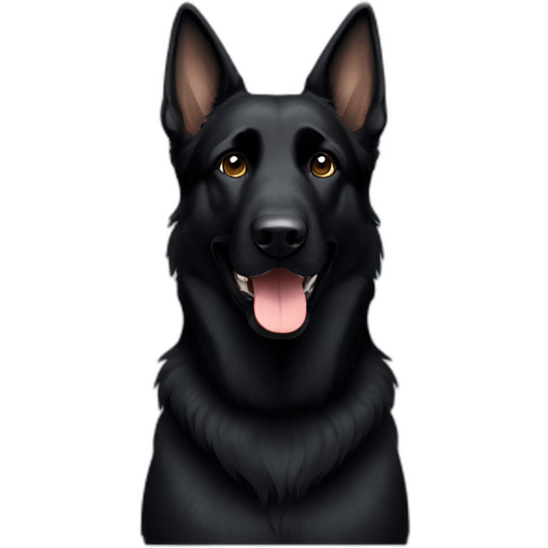 black german shepherd emoji