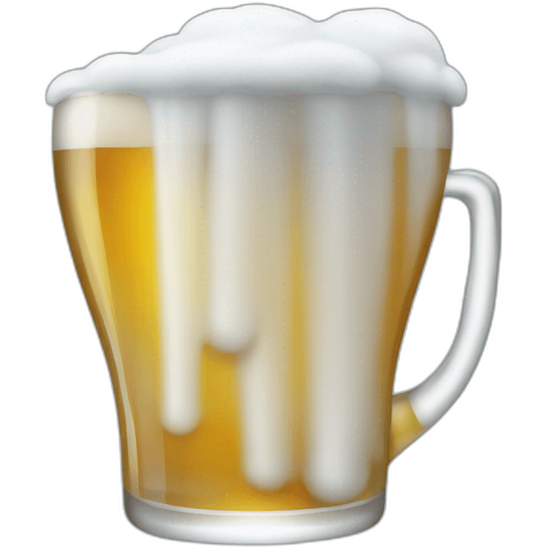 Cold glass of beer emoji