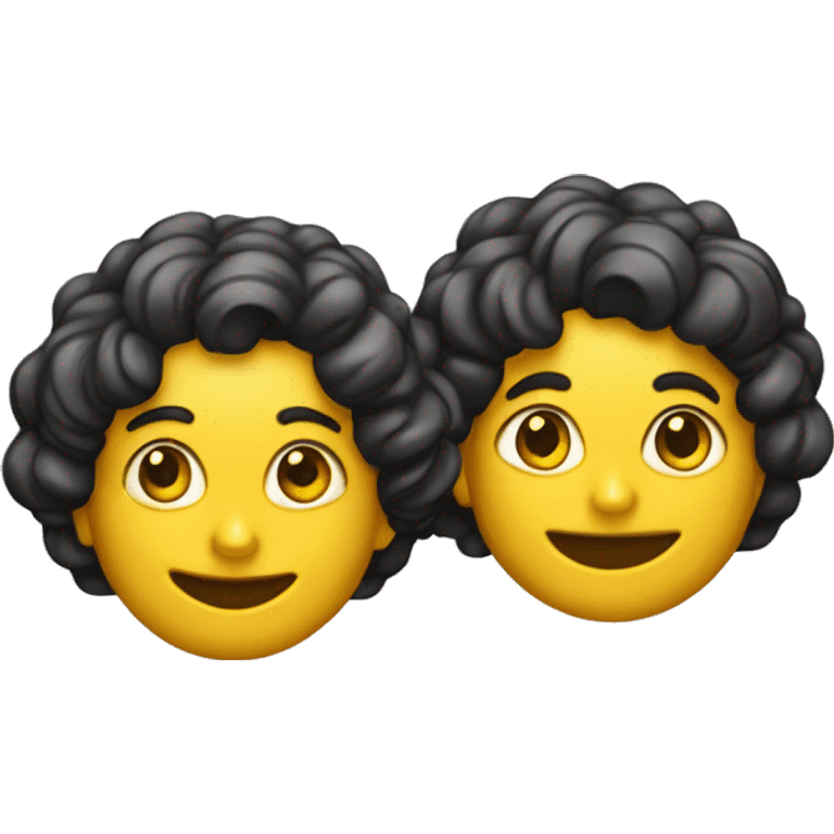 Pendientes dorados largos  emoji