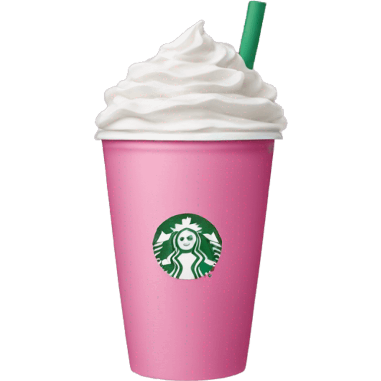 Pink Starbucks cup  emoji