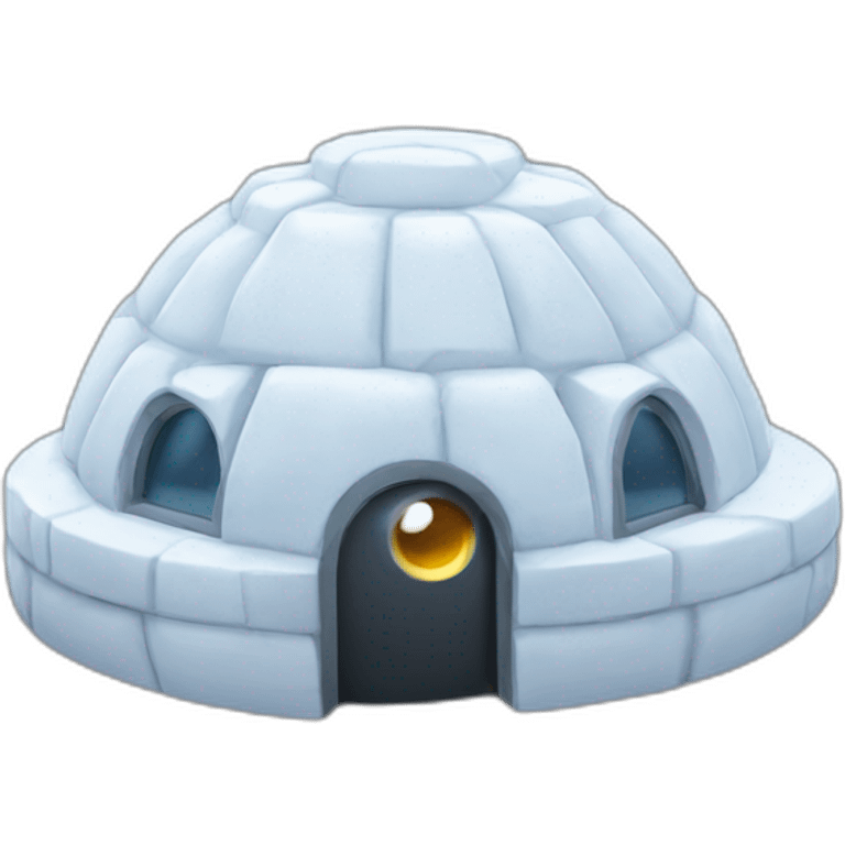 eyes igloo 3d emoji