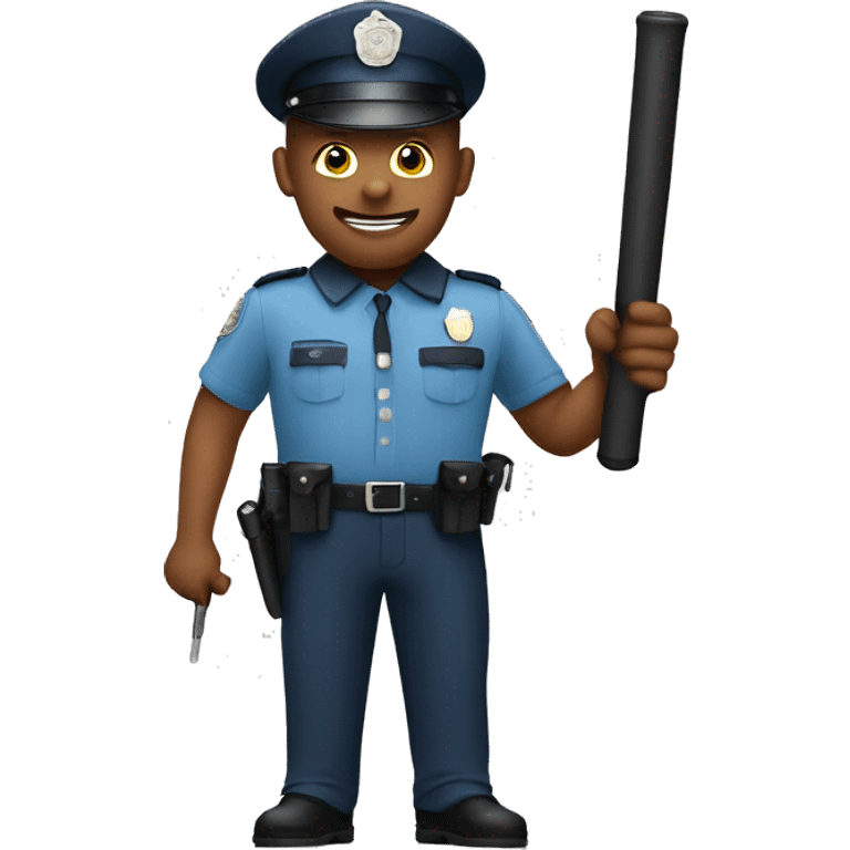 Policeman with baton emoji