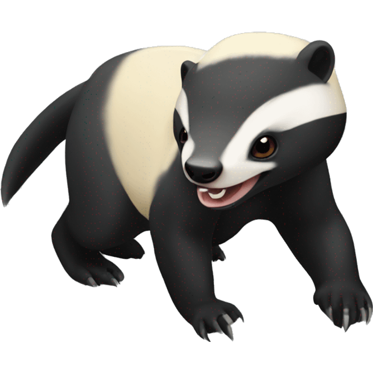 Honey badger experimenting emoji