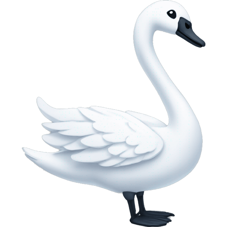 swan with surgical scrubs emoji