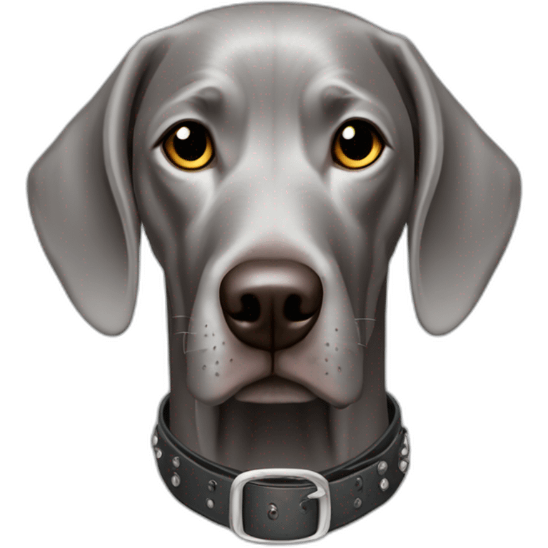 weimaraner steel punk emoji