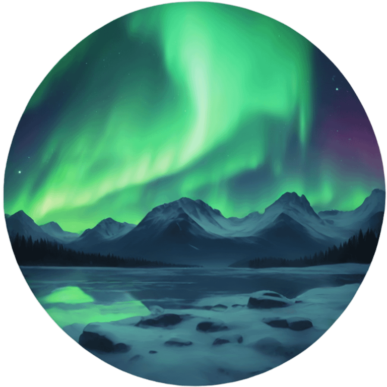 Northern lights emoji