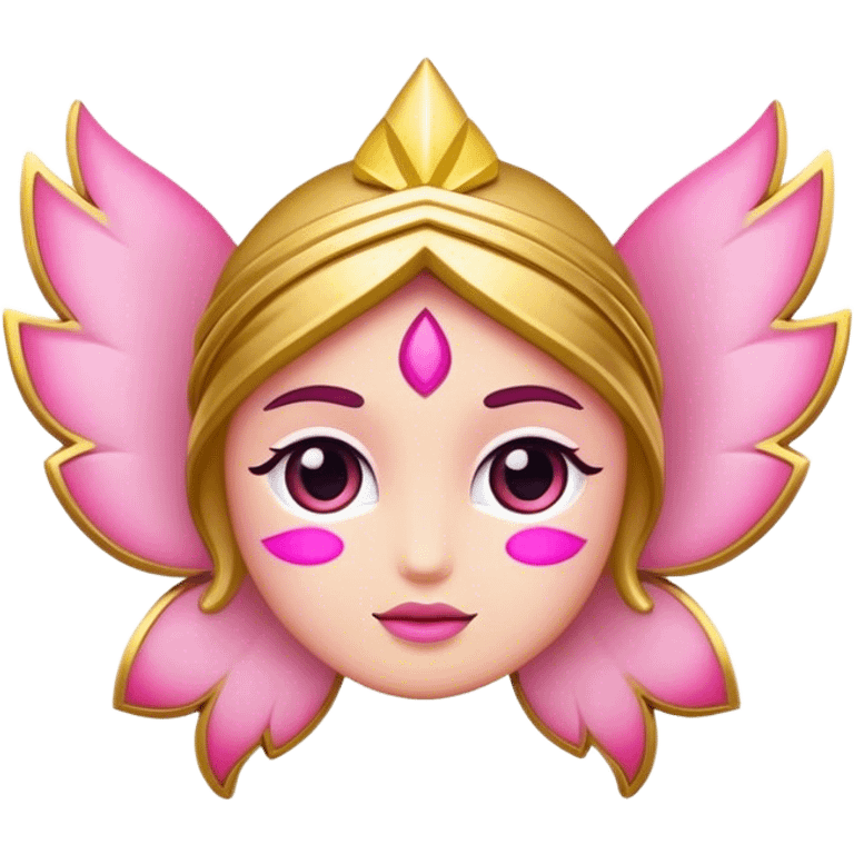 belief gold pink emoji