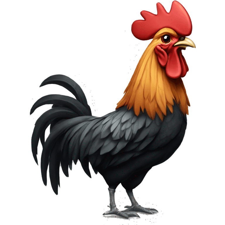 Rooster with mic  emoji