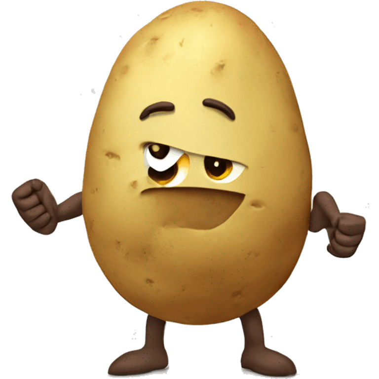 potato with muscular arms emoji