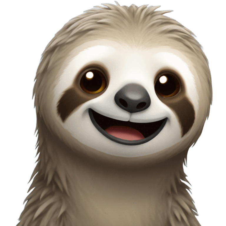 Sloth smiling emoji