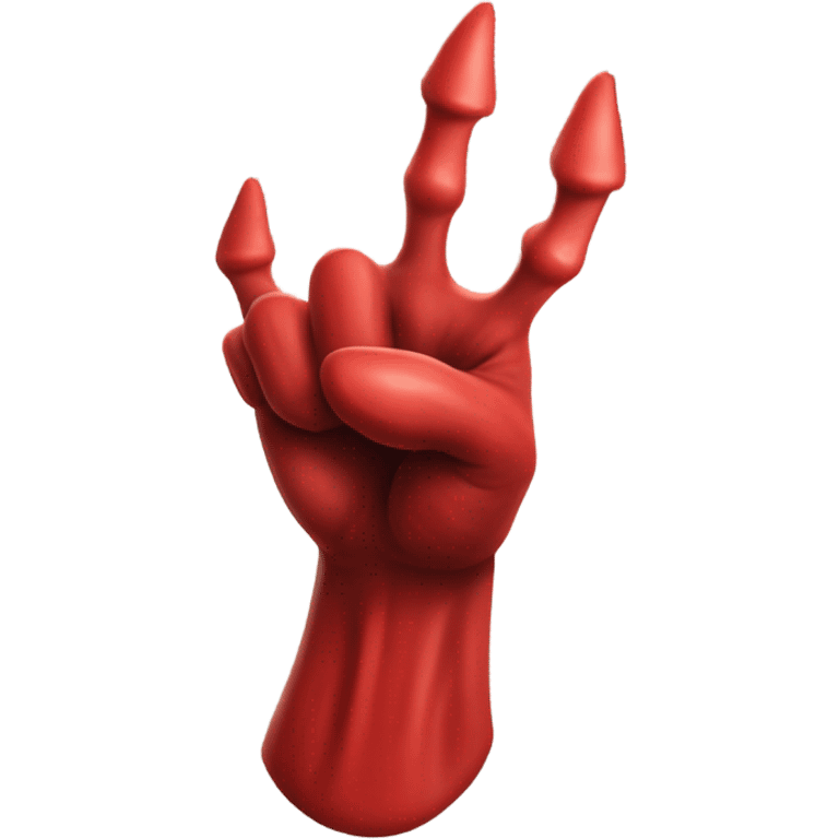 The devil's hand gives a thumbs up emoji