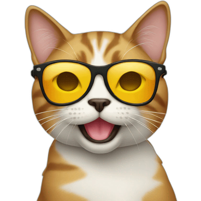 Cat with sunglasses emoji