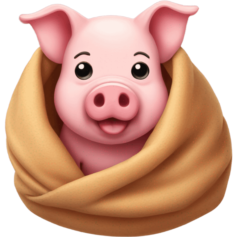 Pig in a blanket emoji