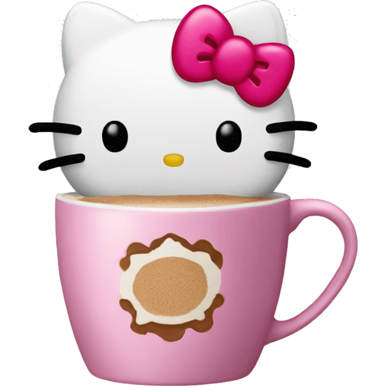 Hello kitty coffee  emoji