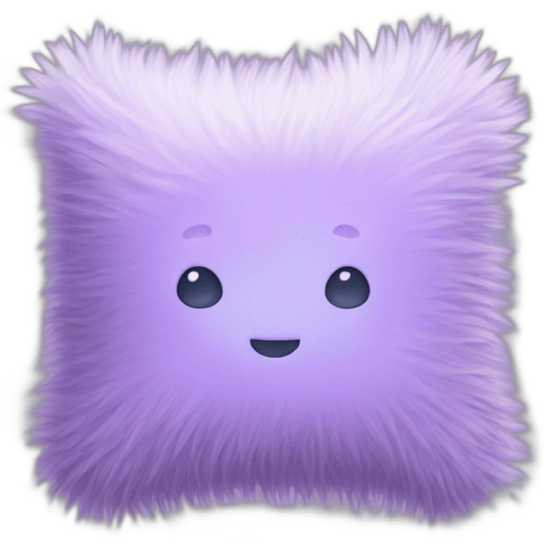 Fluffy light violet pillow emoji