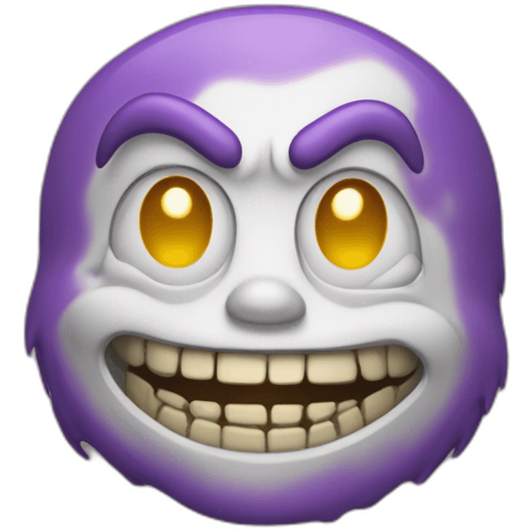 Smiling jokerAnd scary  shape  emoji